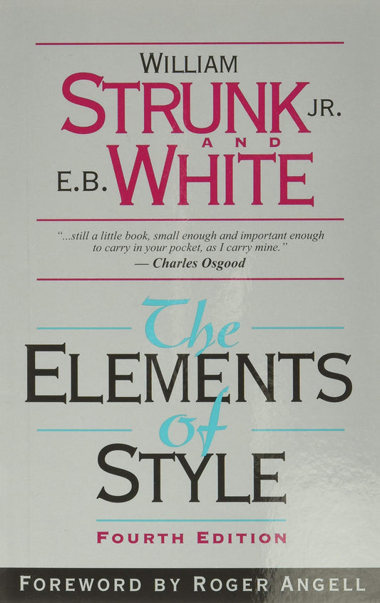The Elements of Style (4th Edition) The Happy Book Stack
