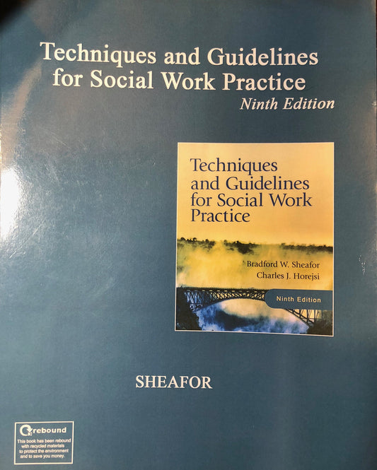 Techniques and Guidelines for Social Work Practice - 4117