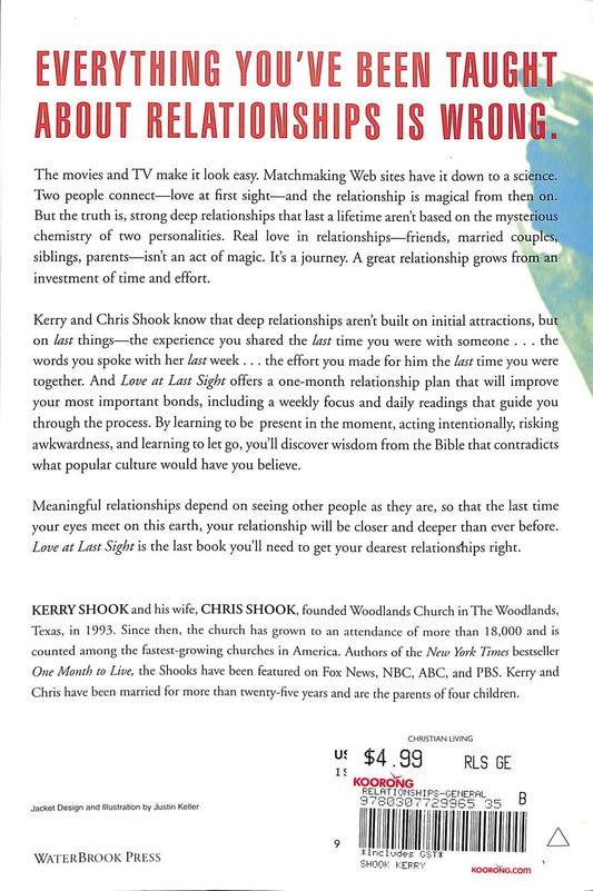 Love at Last Sight: 30 Days to Grow and Deepen your Closest Relationships - 6100