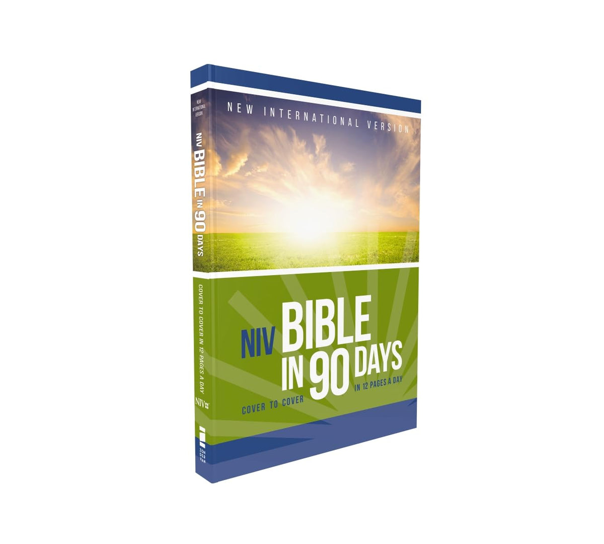 NIV, Bible in 90 Days, Paperback: Cover to Cover in 12 Pages a Day The Happy Book Stack