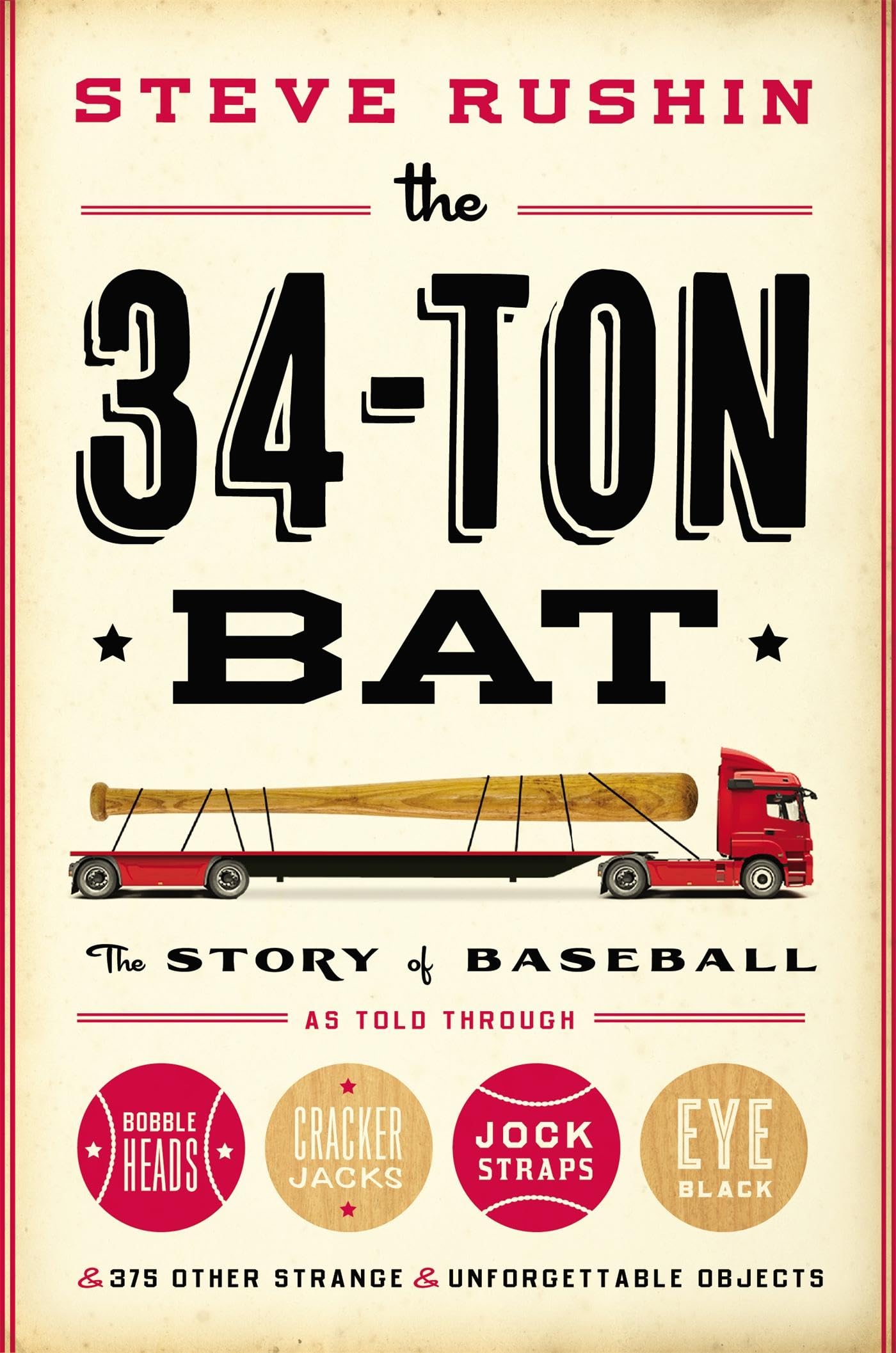 The 34-Ton Bat: The Story of Baseball as Told Through Bobbleheads, Cracker Jacks, Jockstraps, Eye Black, and 375 Other Strange and Unforgettable Objects The Happy Book Stack