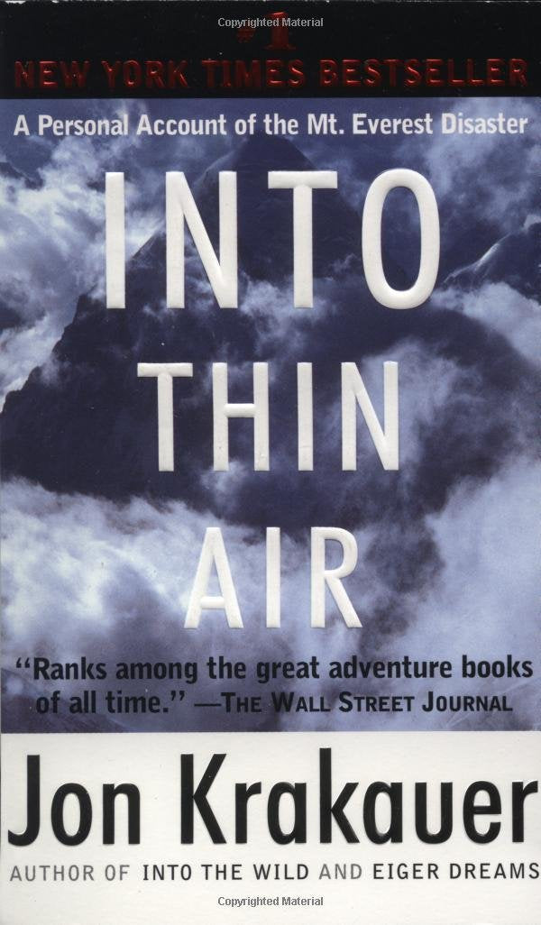 Into Thin Air: A Personal Account of the Mt. Everest Disaster The Happy Book Stack