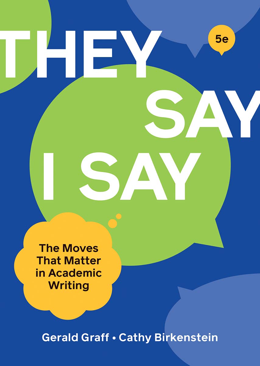 "They Say / I Say" The Happy Book Stack
