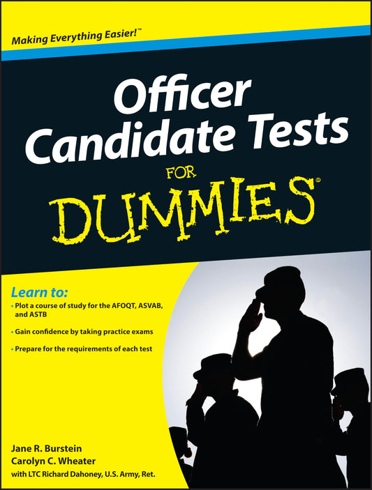 Officer Candidate Tests For Dummies The Happy Book Stack
