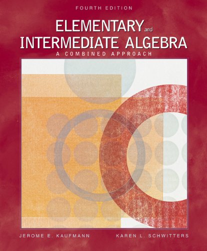Elementary and Intermediate Algebra: A Combined Approach (with CD-ROM, iLrn, InfoTrac Printed Access Card) (Available Titles CengageNOW) - 5612