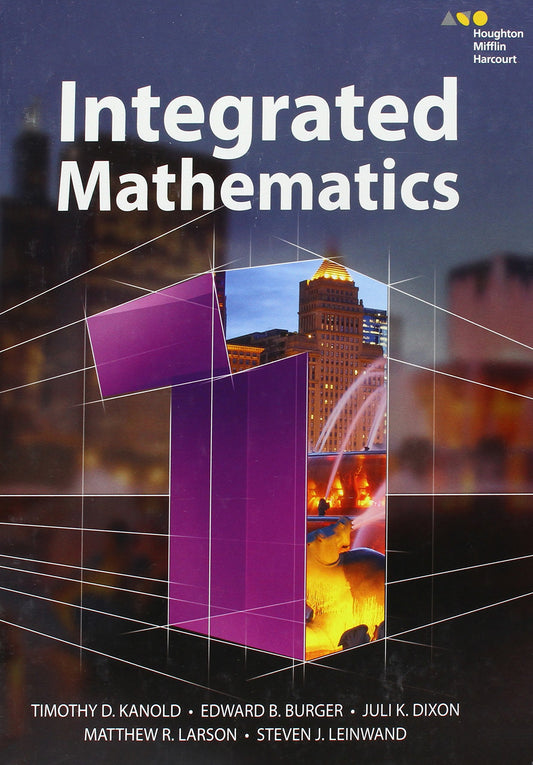 Student Edition 2015 (HMH Integrated Math 1)