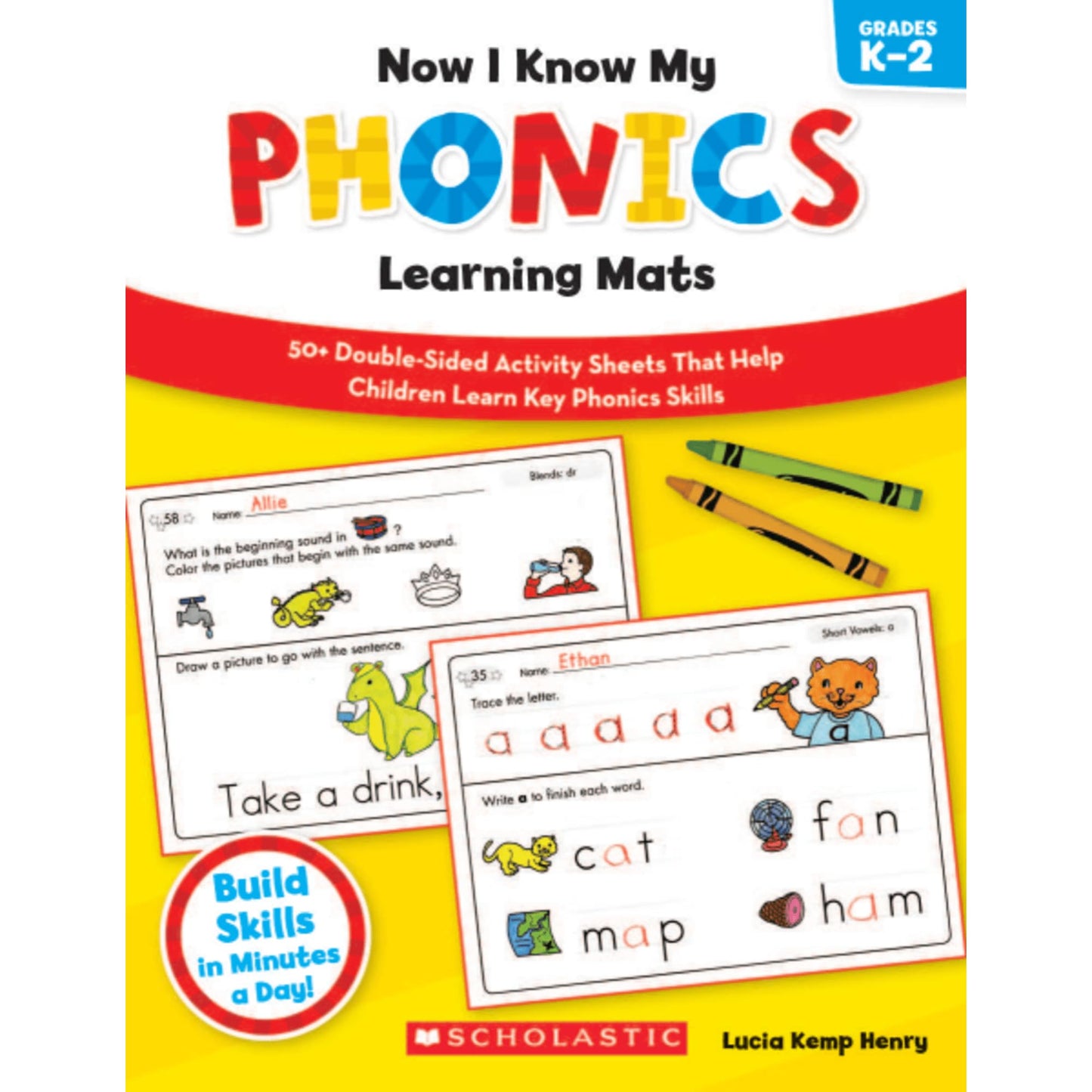 Now I Know My Phonics Learning Mats: 50+ Double-Sided Activity Sheets That Help Children Learn and Master Key Phonics Skills The Happy Book Stack