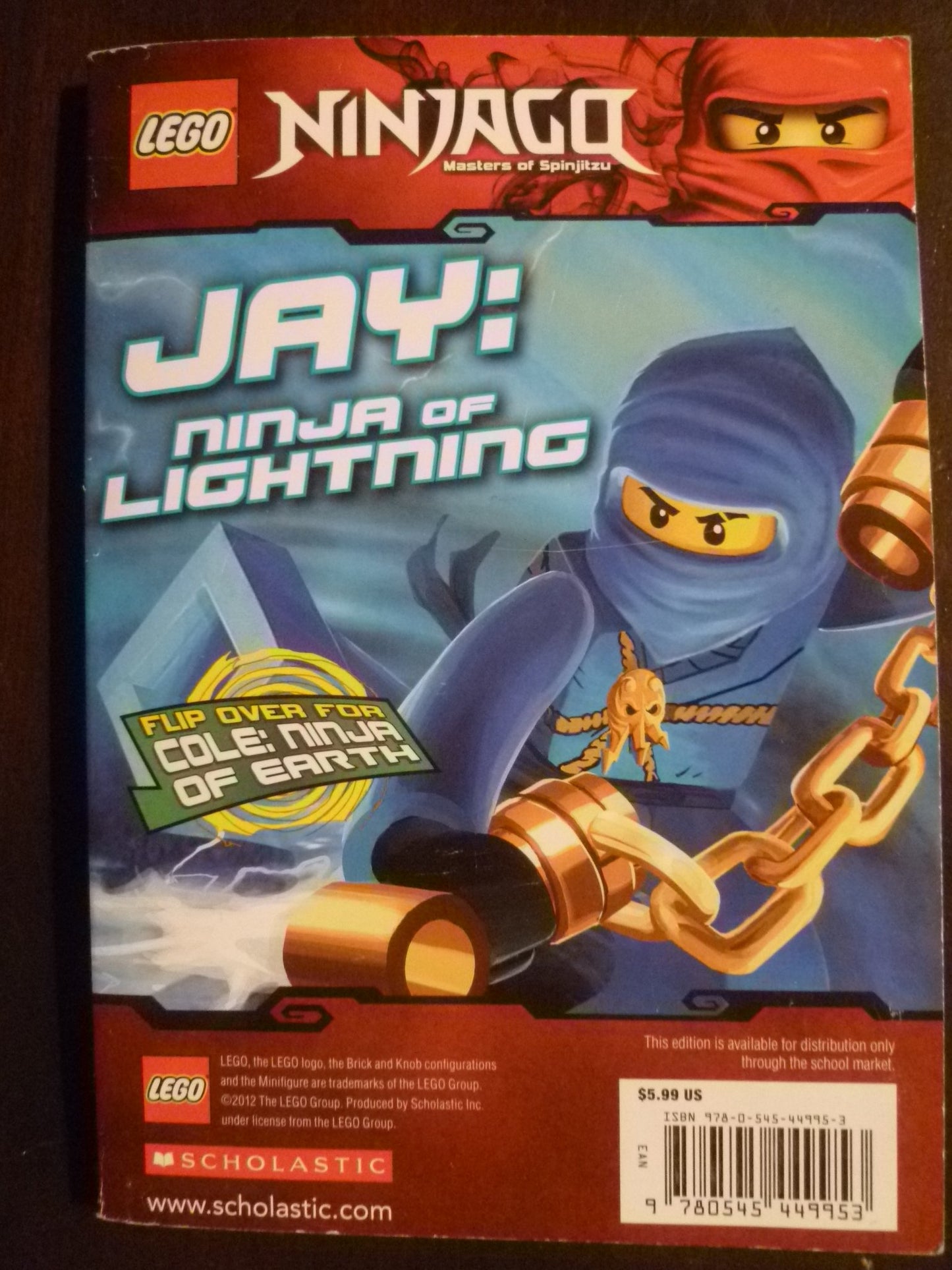 Lego Ninjago Masters of Spinjitsu Cole: Ninja of Earth & Jay: Ninja of Lightning (Lego Ninjago Masters of Spinjitsu) The Happy Book Stack