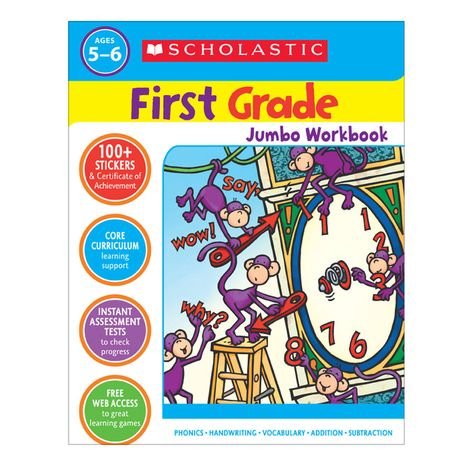 Jumbo Workbook First Grade The Happy Book Stack