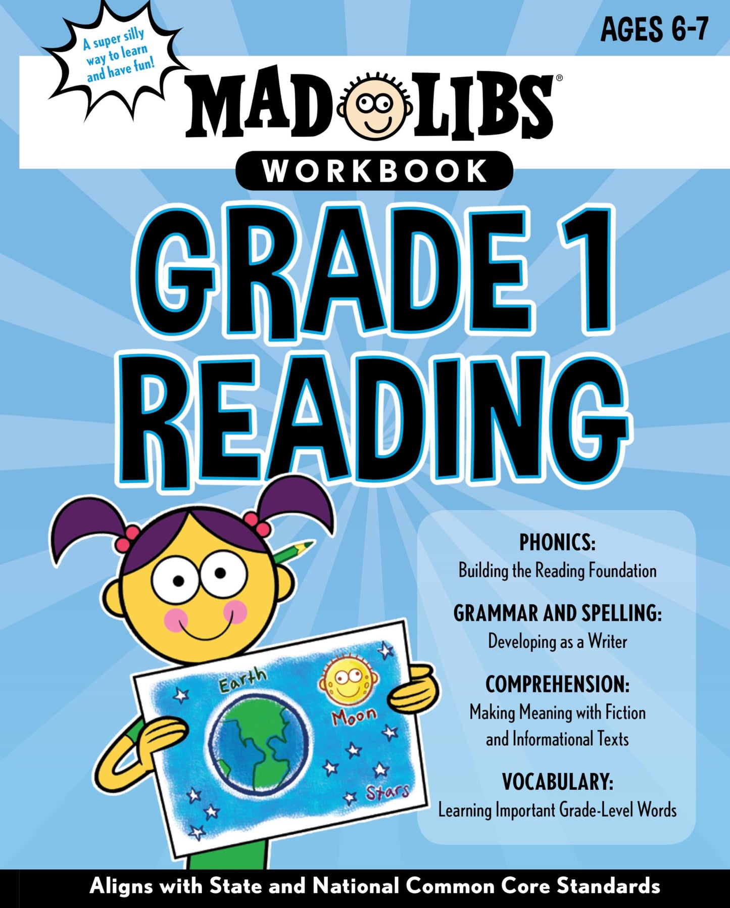 Mad Libs Workbook: Grade 1 Reading: Aligns with State and National Common Core Standards The Happy Book Stack