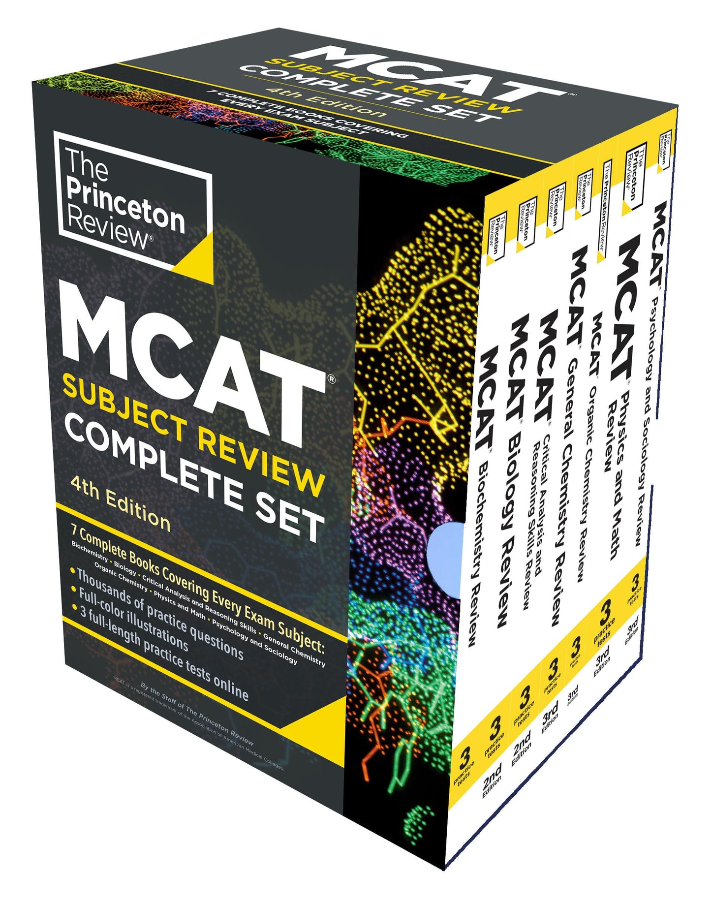 Princeton Review MCAT Subject Review Complete Box Set, 4th Edition: 7 Complete Books + 3 Online Practice Tests (Graduate School Test Preparation) The Happy Book Stack