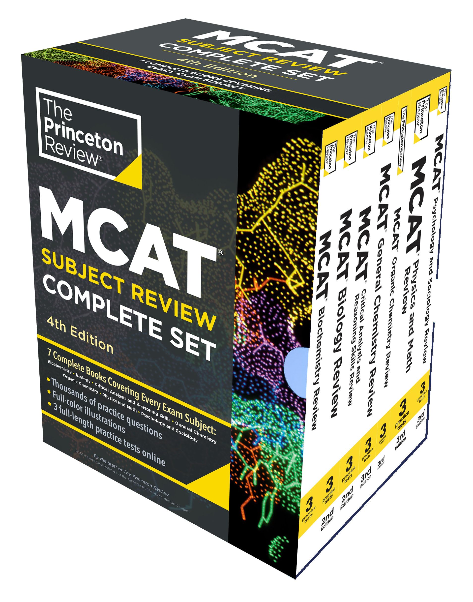 Princeton Review MCAT Subject Review Complete Box Set, 4th Edition: 7 Complete Books + 3 Online Practice Tests (Graduate School Test Preparation) The Happy Book Stack