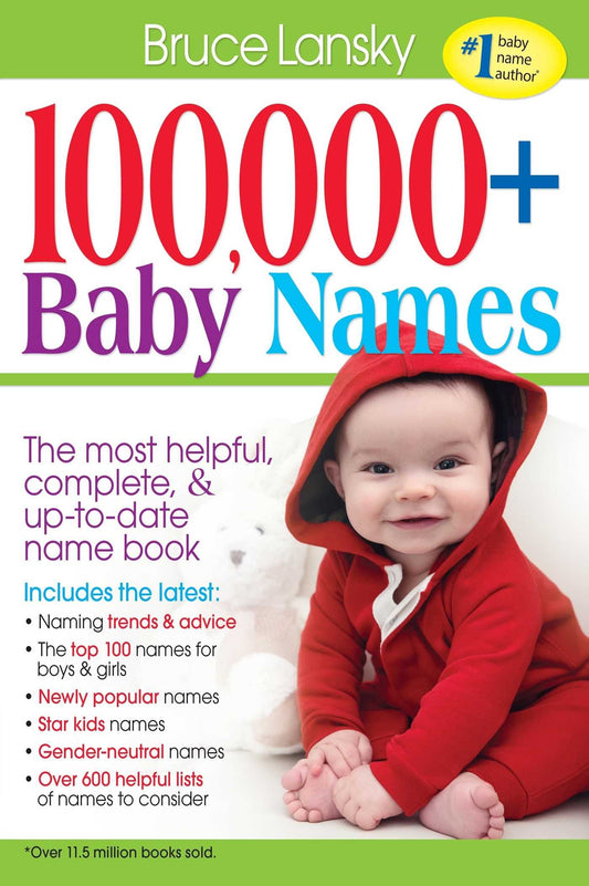 100,000 + BABY NAMES:The Most Complete Baby Name Book - 3202
