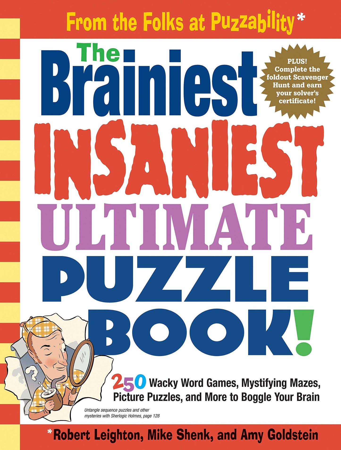 The Brainiest Insaniest Ultimate Puzzle Book! The Happy Book Stack