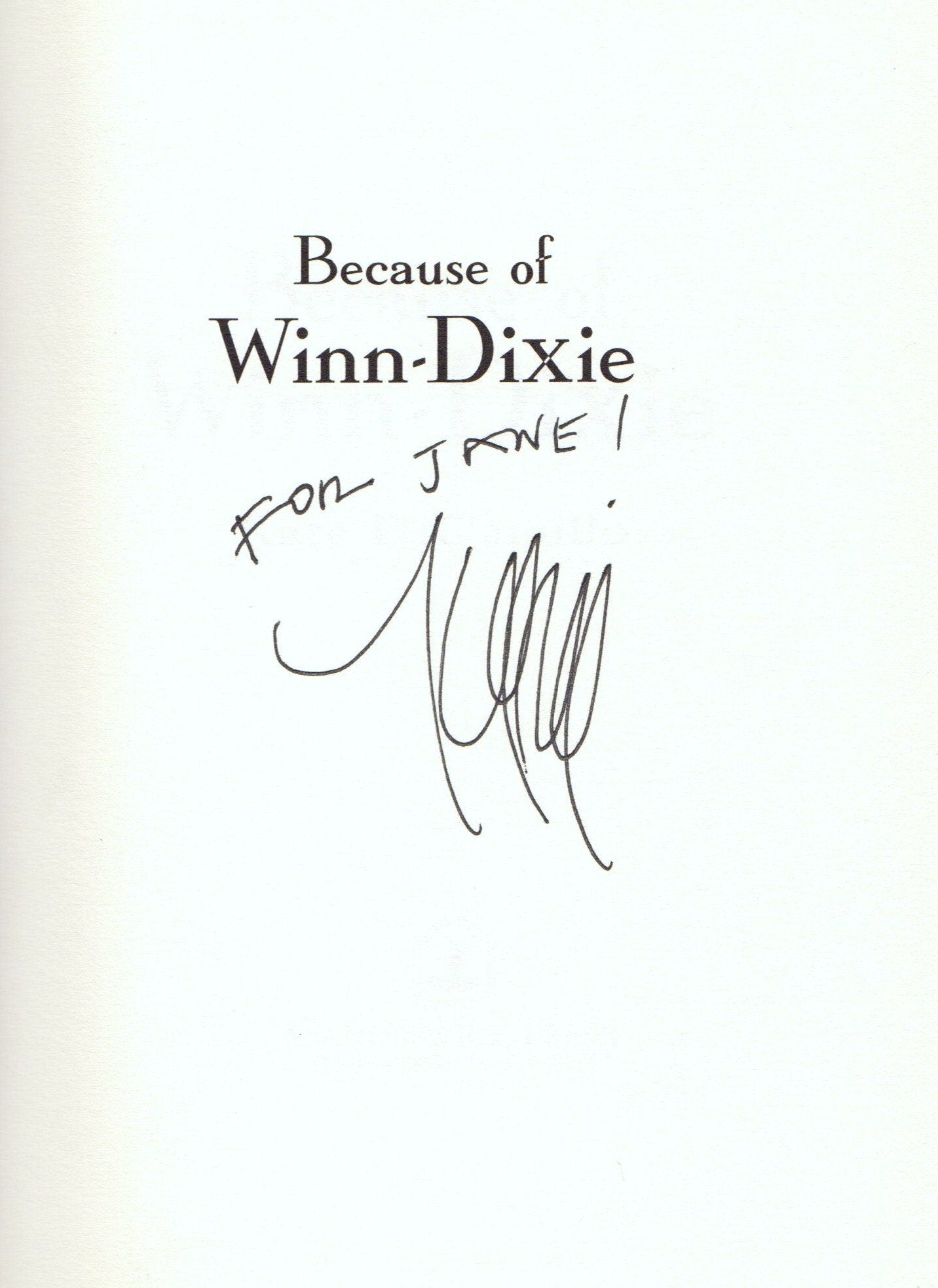 Because of Winn-Dixie The Happy Book Stack