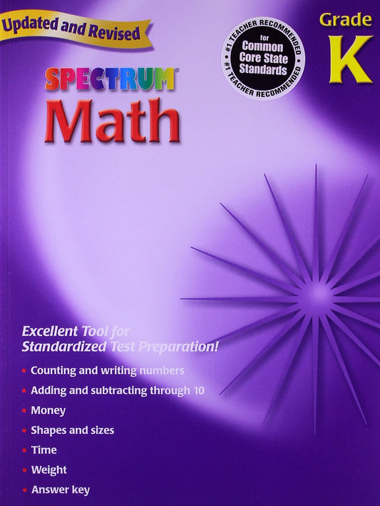 Spectrum Math, Grade K The Happy Book Stack