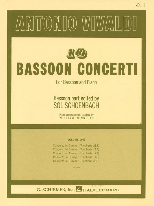 10 Bassoon Concertos - Volume 1 - 7269