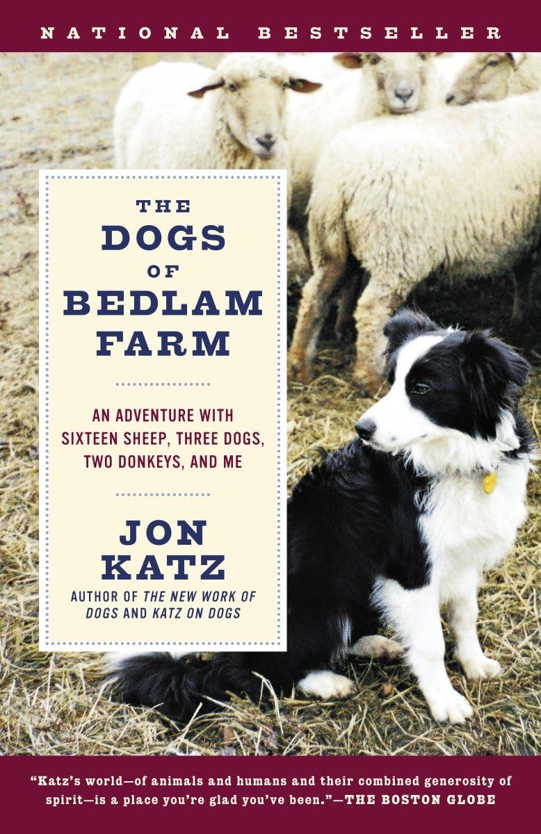 The Dogs of Bedlam Farm: An Adventure with Sixteen Sheep, Three Dogs, Two Donkeys, and Me The Happy Book Stack