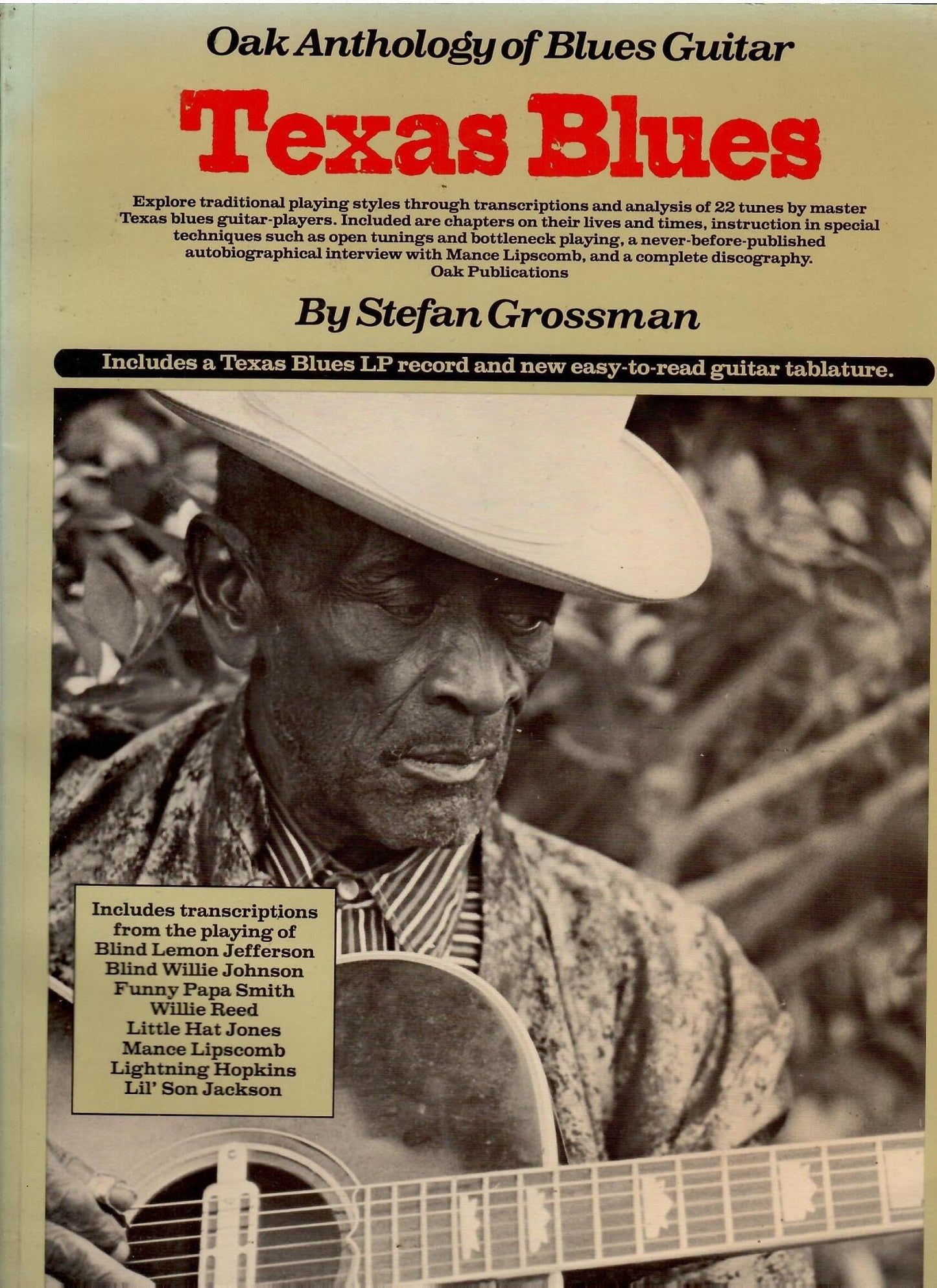 Oak Anthology of Blues Guitar: Texas Blues Guitar - 7006