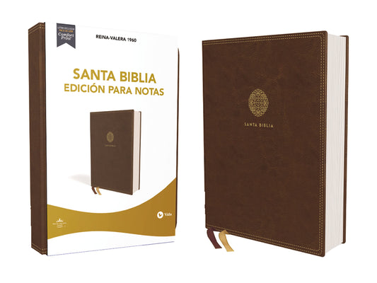 RVR60, Santa Biblia, Edición para Notas, Leathersoft, Café, Palabras de Jesús en Rojo, Comfort Print (Spanish Edition) The Happy Book Stack