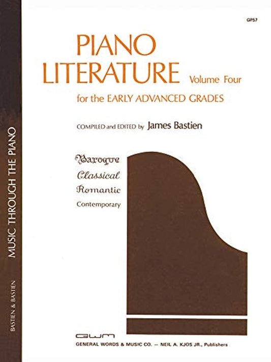GP57 - Piano Literature - Volume 4 - Bastien The Happy Book Stack