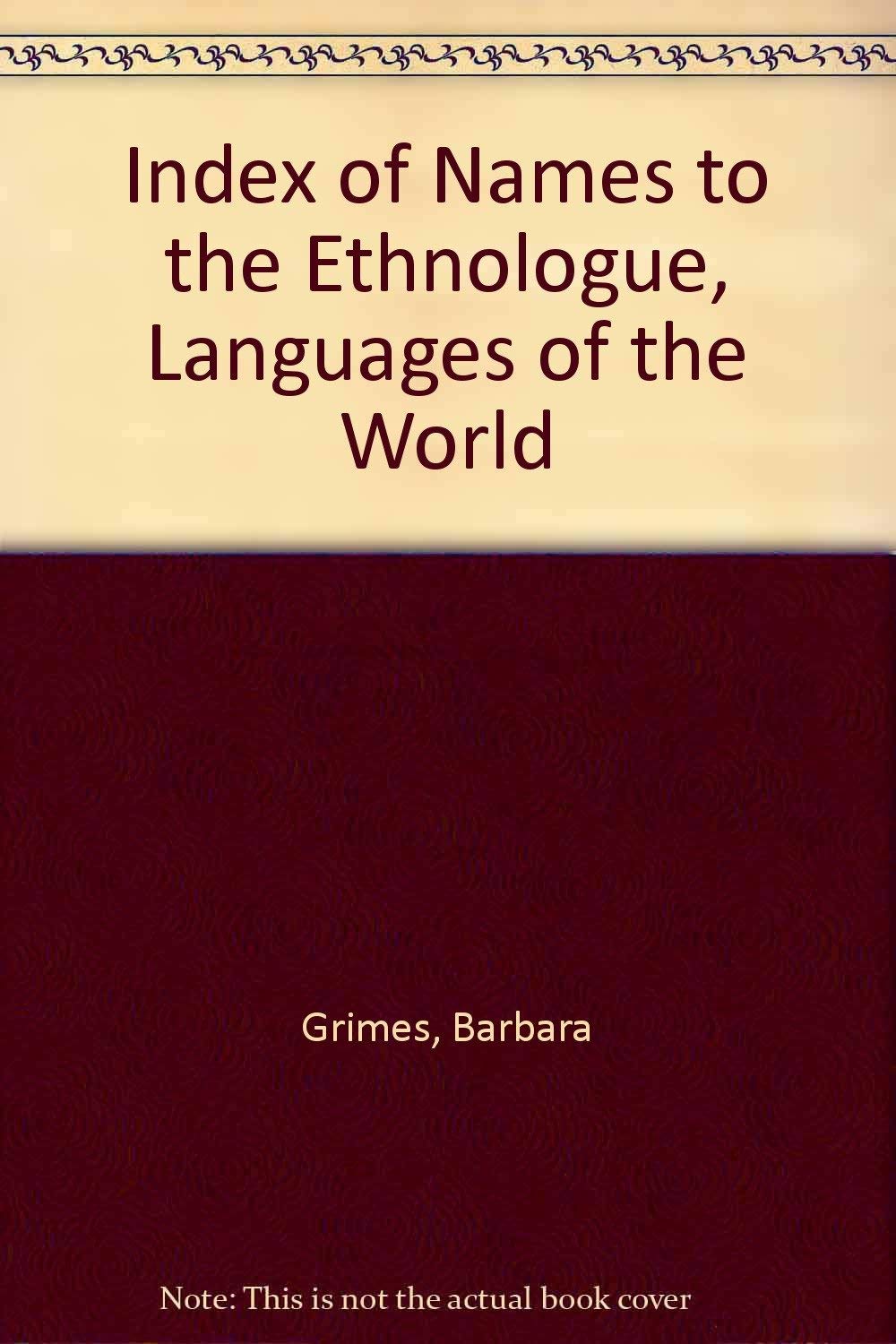 Ethnologue Index Eleventh Edition The Happy Book Stack