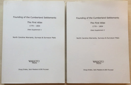 Data Supplements 1&2 to Founding of the Cumberland Settlements (Volume 1 and 2) - 2337