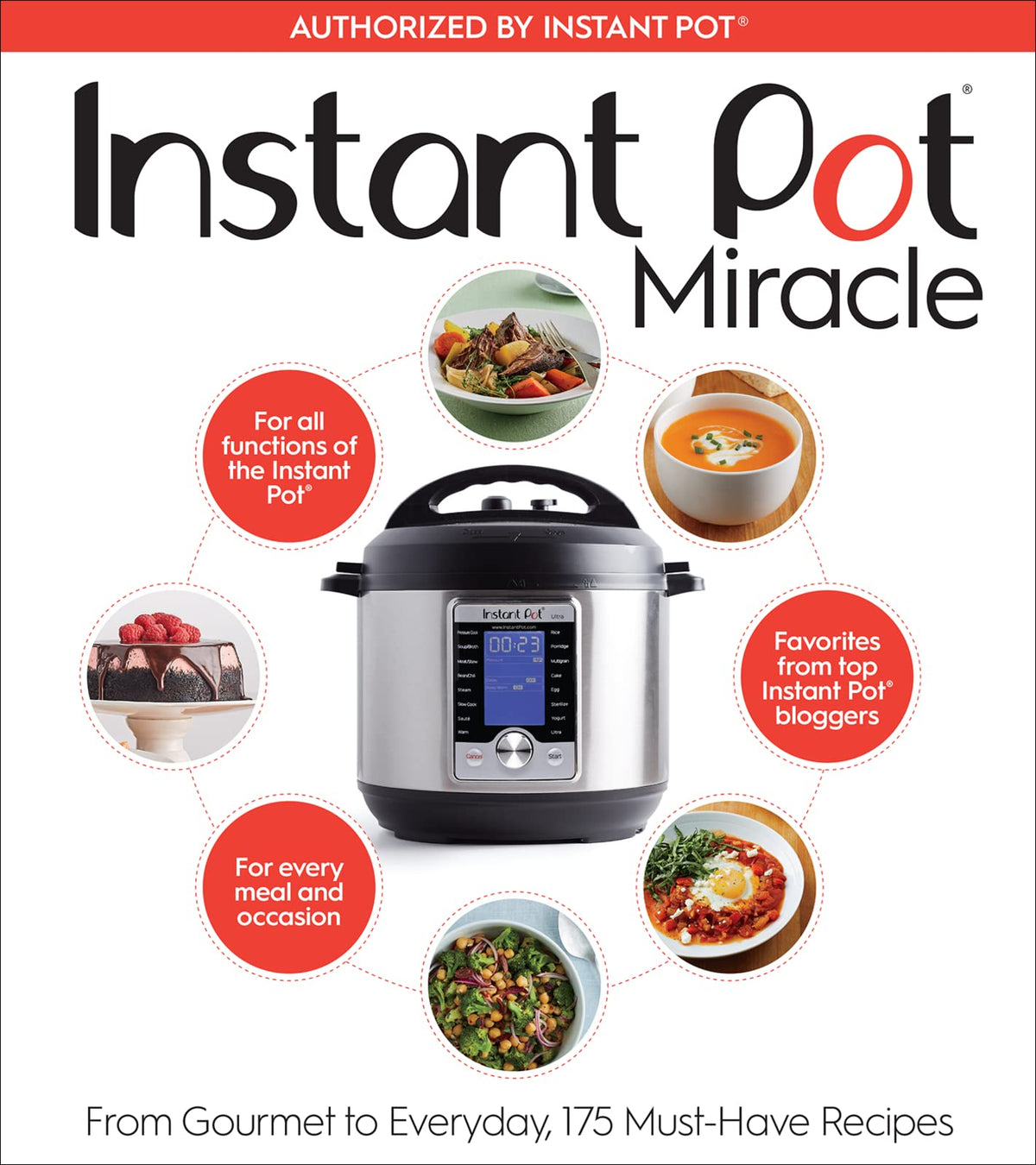 Instant Pot Miracle: From Gourmet to Everyday, 175 Must-Have Recipes – The Comprehensive Full-Color Cookbook for All Cooking Functions The Happy Book Stack