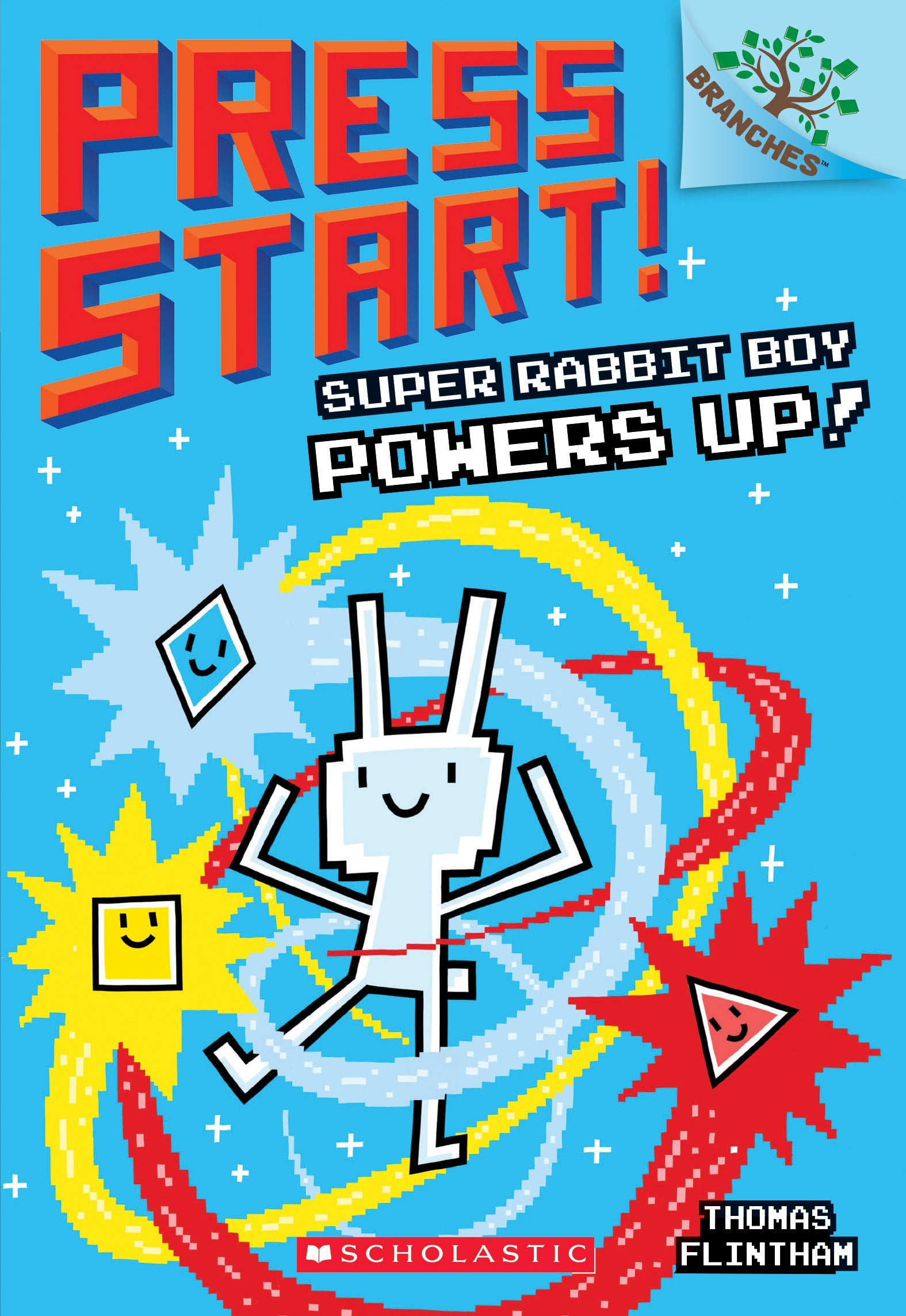 Super Rabbit Boy Powers Up! A Branches Book (Press Start! #2) (2) The Happy Book Stack