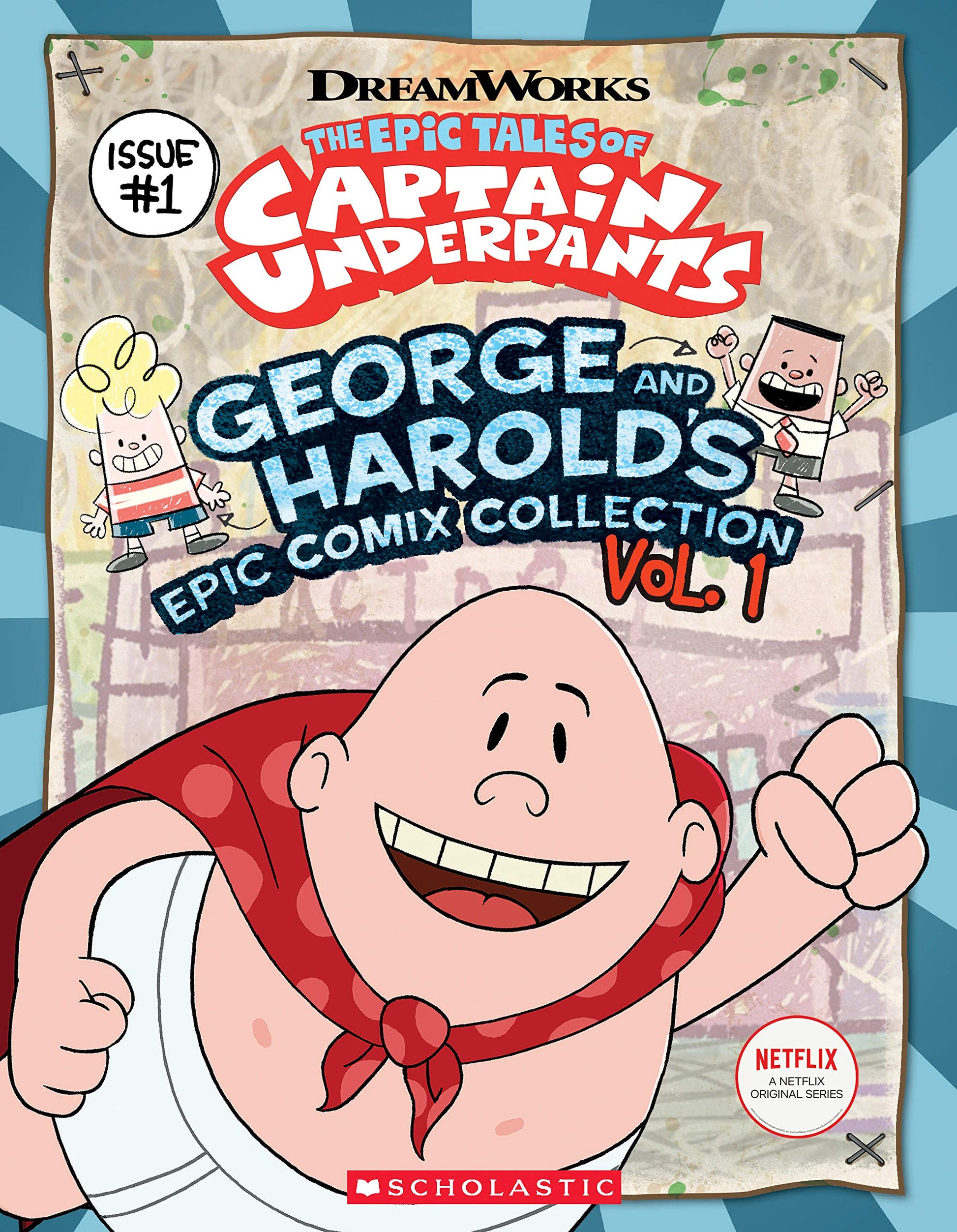 George and Harold's Epic Comix Collection Vol. 1 (The Epic Tales of Captain Underpants TV) The Happy Book Stack