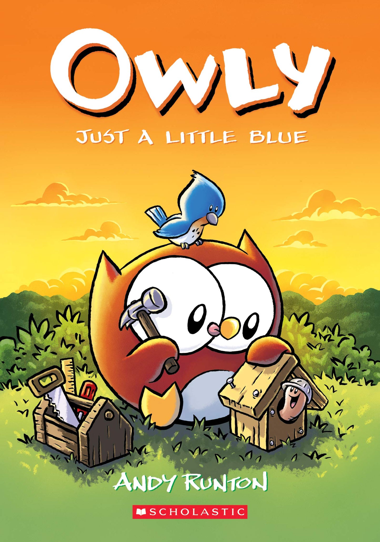 Just a Little Blue: A Graphic Novel (Owly #2) (2) The Happy Book Stack
