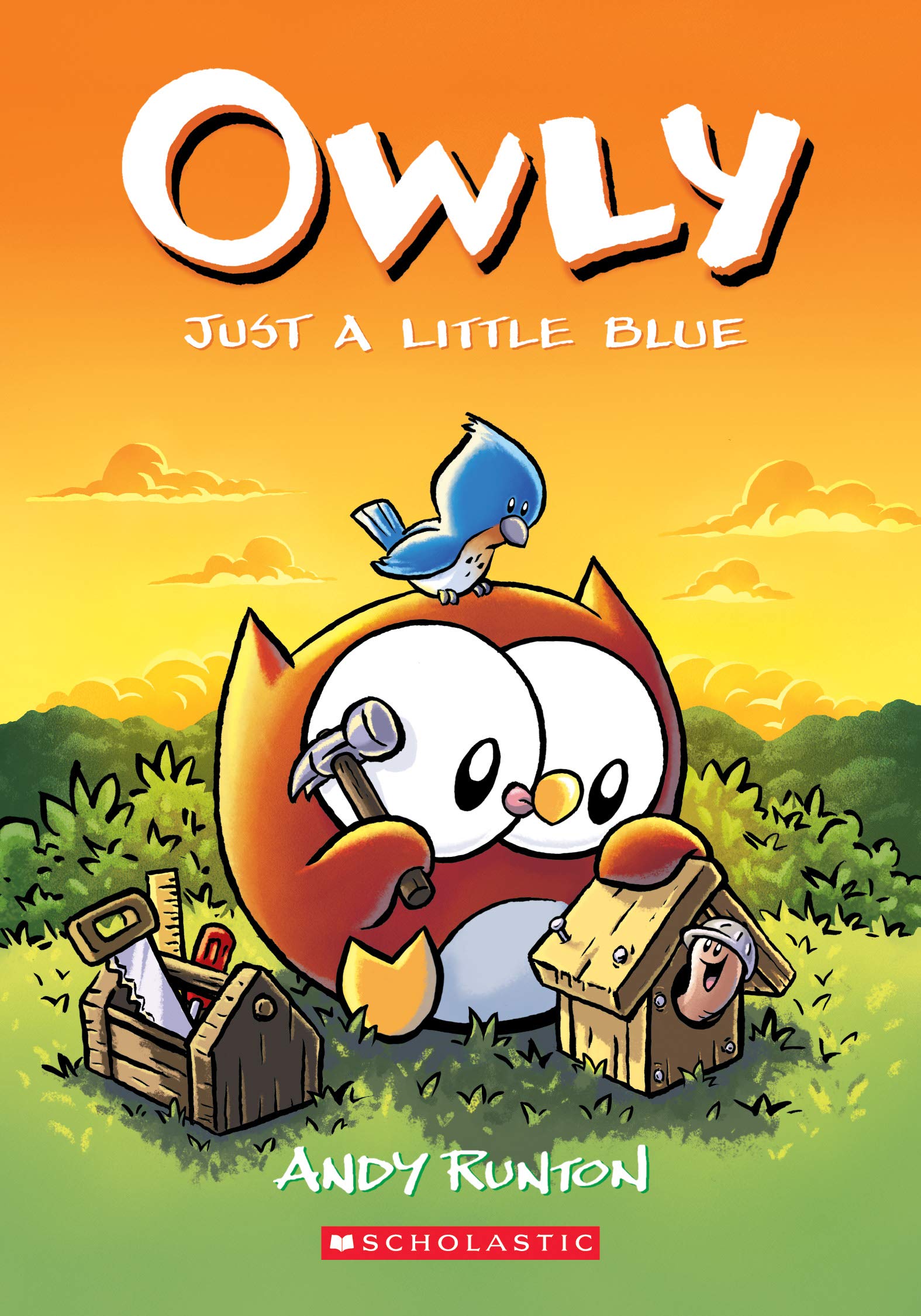 Just a Little Blue: A Graphic Novel (Owly #2) (2) The Happy Book Stack