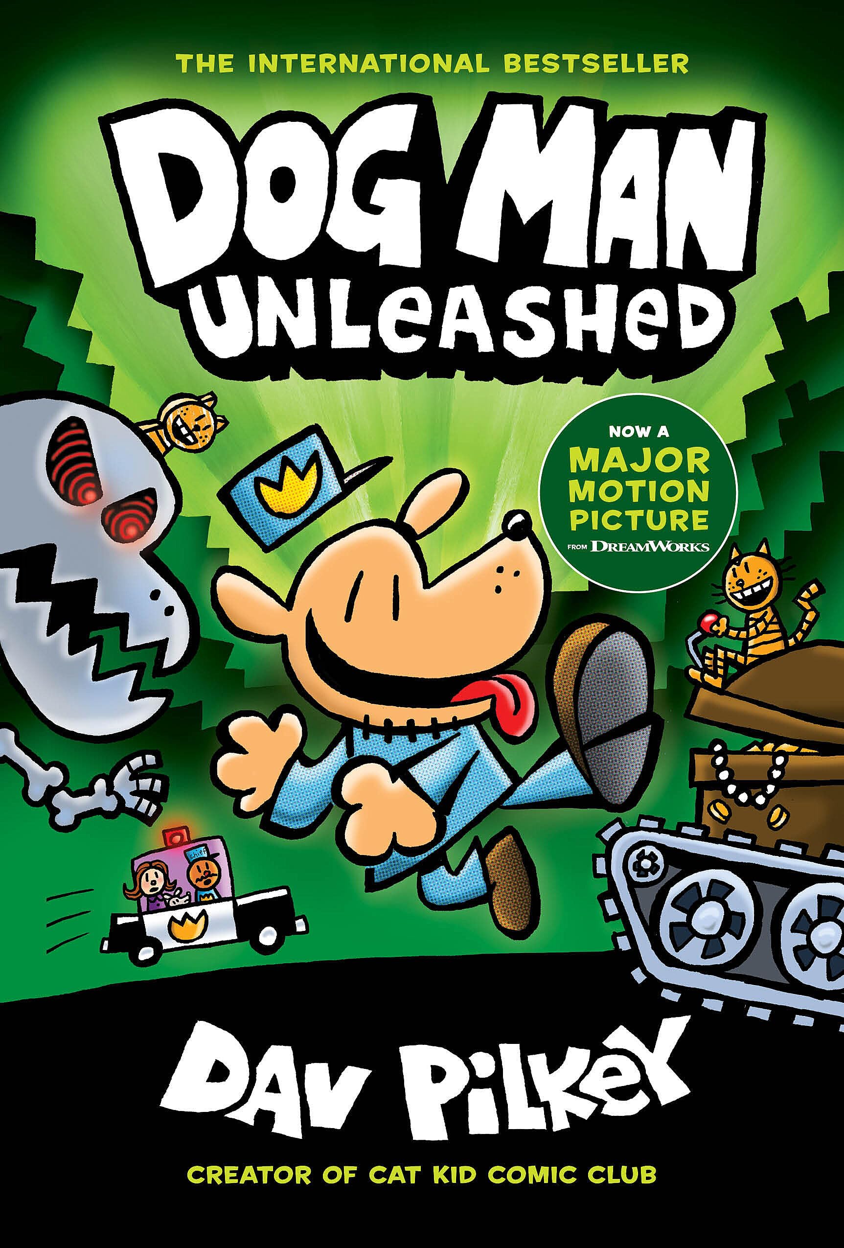 Dog Man Unleashed: A Graphic Novel (Dog Man #2): From the Creator of Captain Underpants (2) The Happy Book Stack
