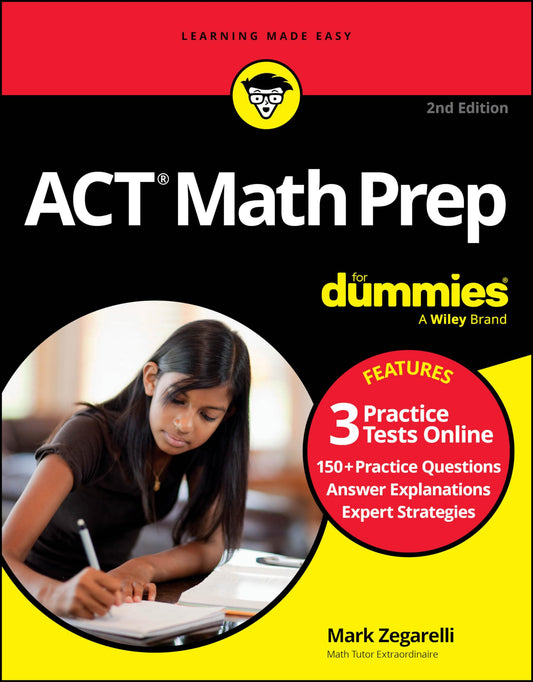 ACT Math Prep For Dummies: Book + 3 Practice Tests Online (For Dummies: Learning Made Easy) The Happy Book Stack