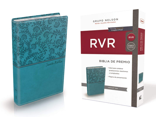 Biblia de Premio y Regalo Reina Valera Revisada, Leathersoft, Aqua (Spanish Edition) - 9999