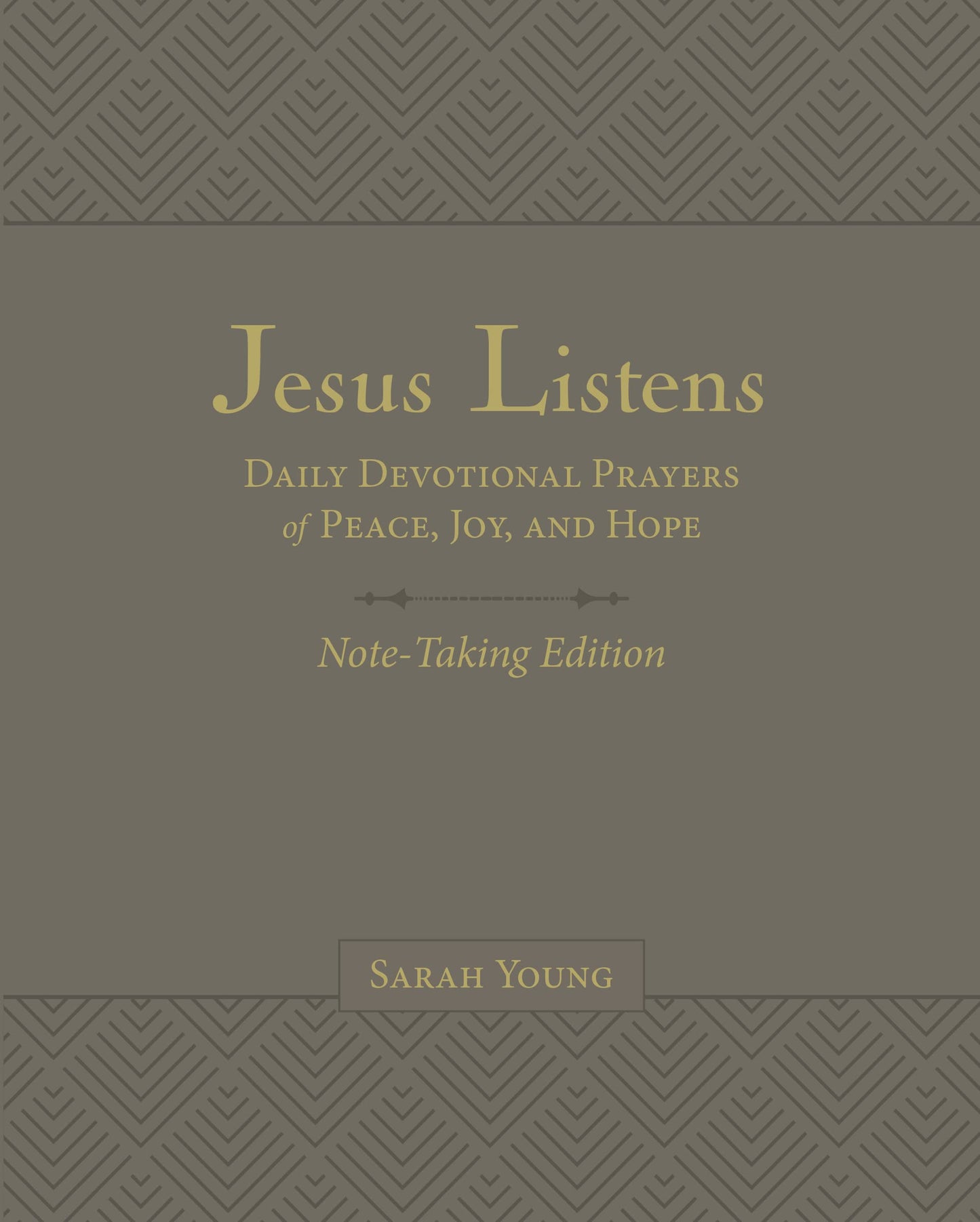 Jesus Listens Note-Taking Edition, Leathersoft, Gray, with Full Scriptures: Daily Devotional Prayers of Peace, Joy, and Hope (A 365-Day Prayer Book) The Happy Book Stack