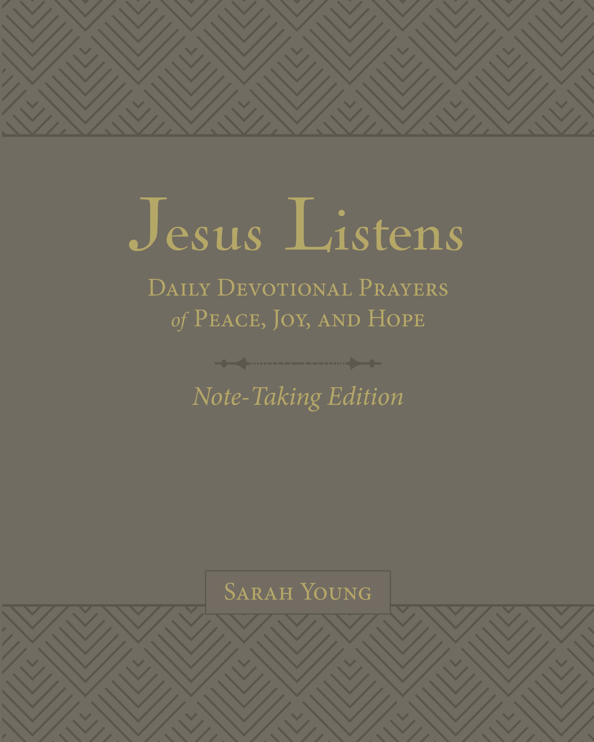 Jesus Listens Note-Taking Edition, Leathersoft, Gray, with Full Scriptures: Daily Devotional Prayers of Peace, Joy, and Hope (A 365-Day Prayer Book) The Happy Book Stack