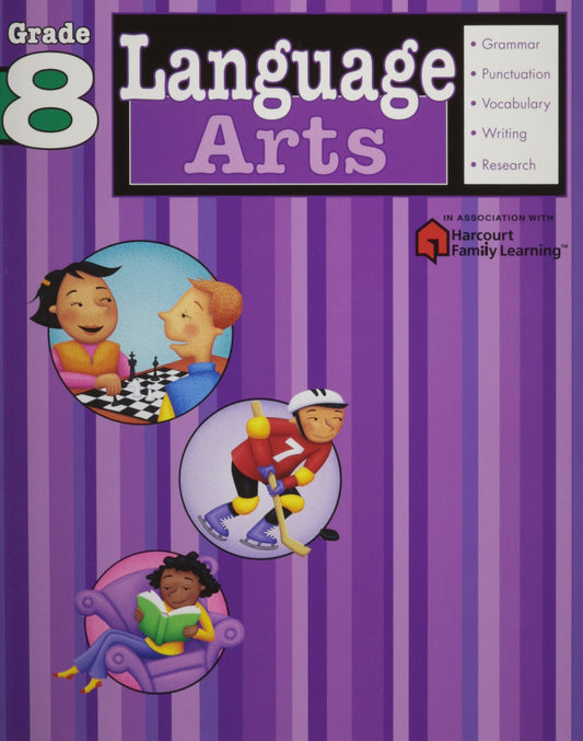 Language Arts: Grade 8 (Flash Kids Harcourt Family Learning) The Happy Book Stack