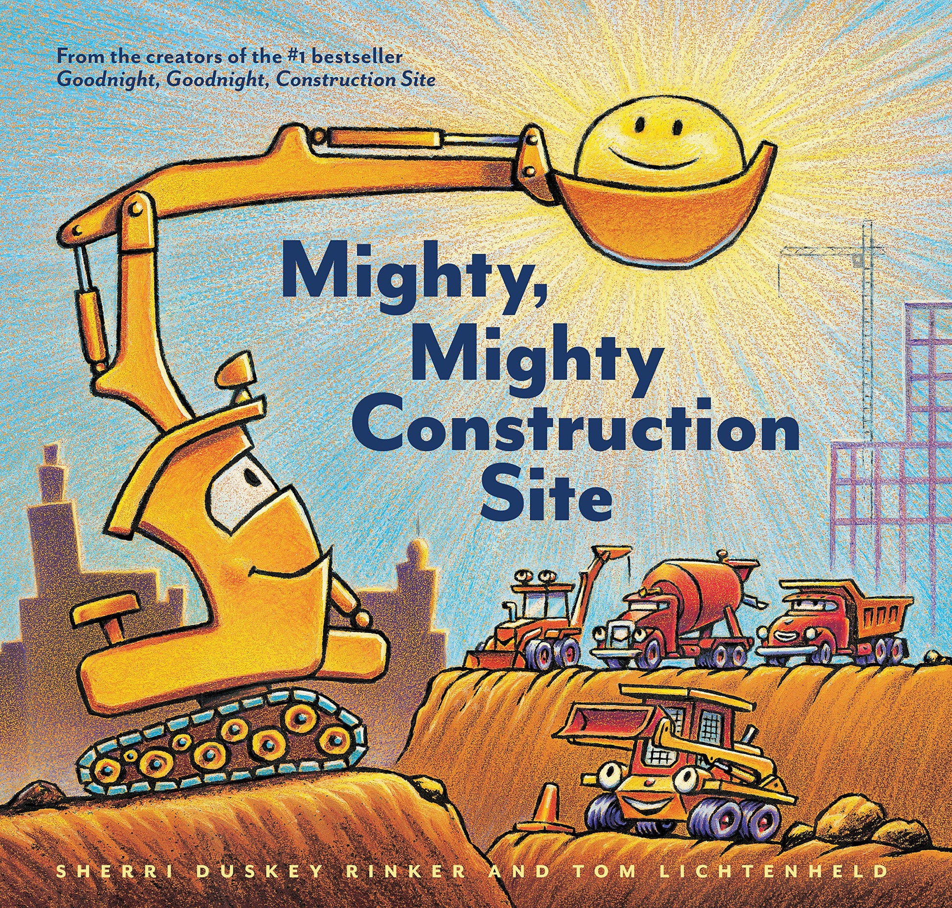 Mighty, Mighty Construction Site (Goodnight Construction Site) The Happy Book Stack