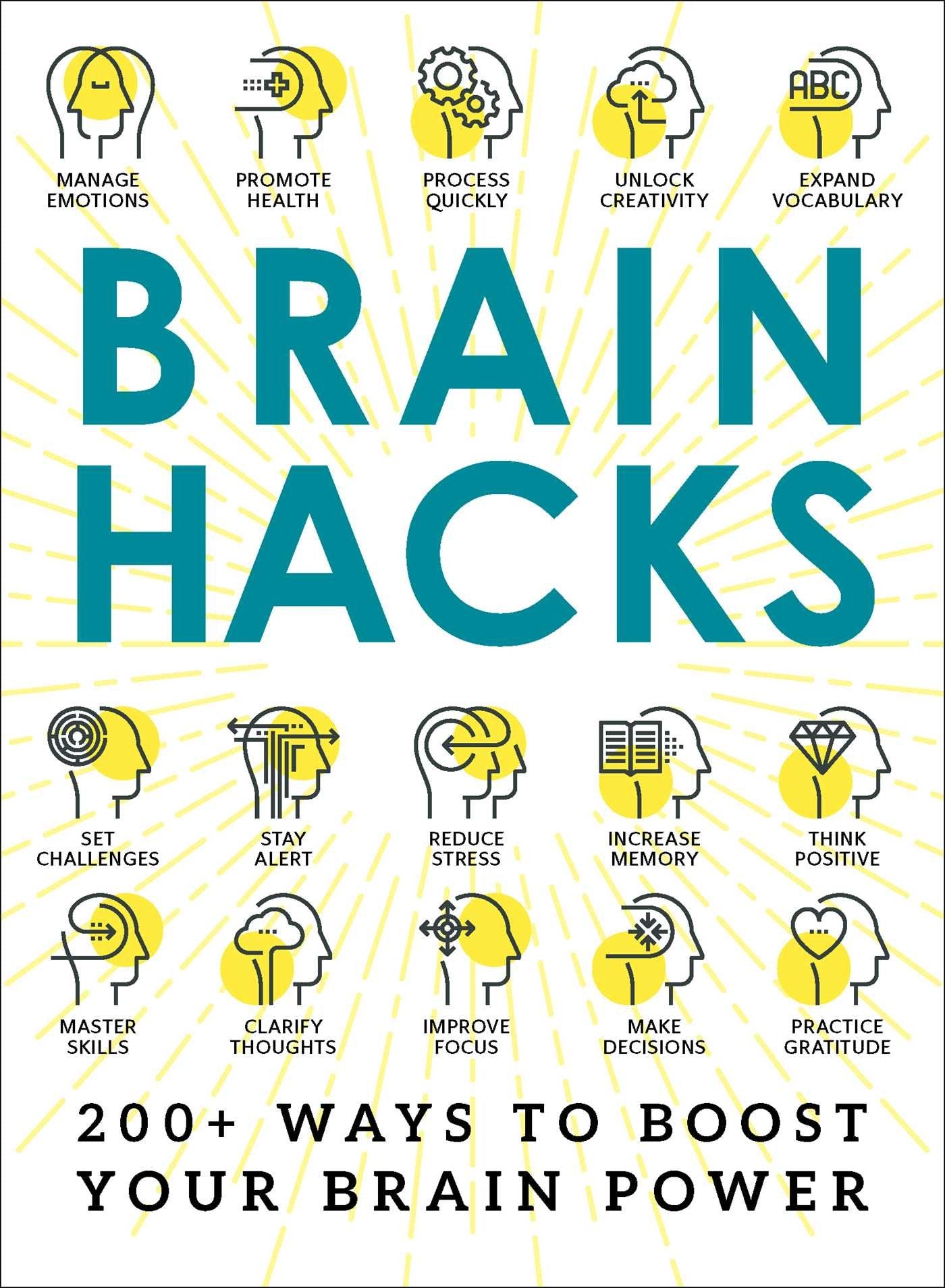 Brain Hacks: 200+ Ways to Boost Your Brain Power (Life Hacks Series) The Happy Book Stack
