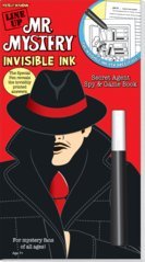 Mr. Mystery Invisible Ink Secret Agent Spy & Game Book: Line Up
