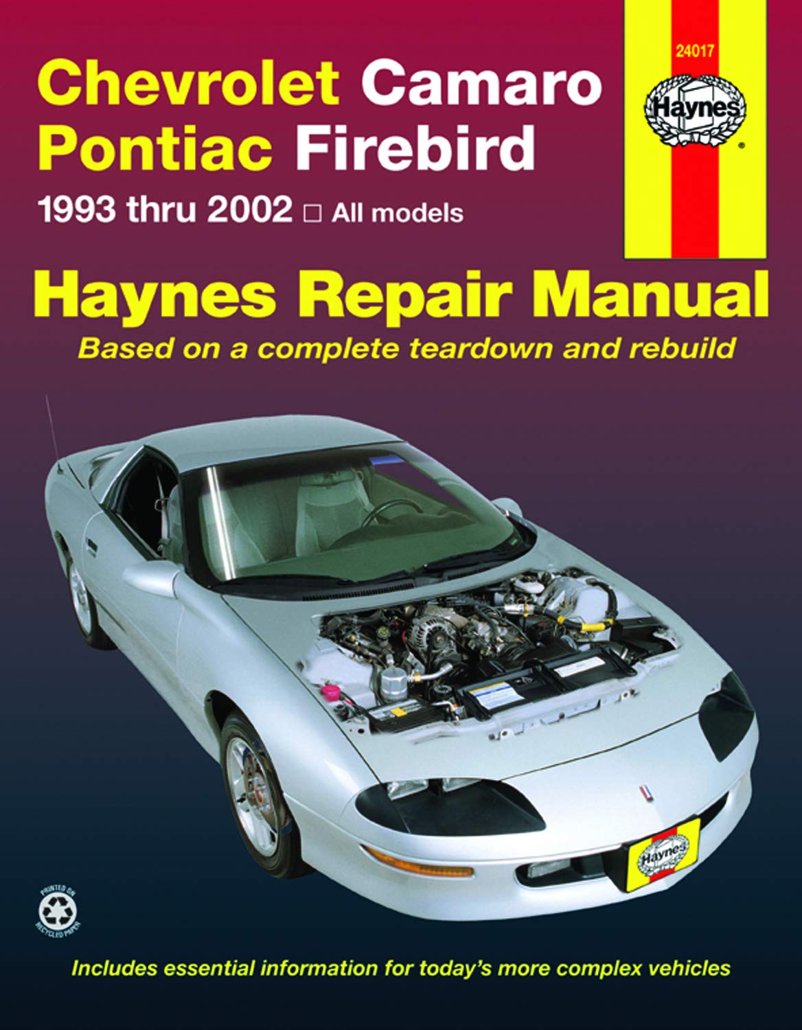 Chevrolet Camaro & Pontiac Firebird 1993 thru 2002 Haynes Repair Manual The Happy Book Stack