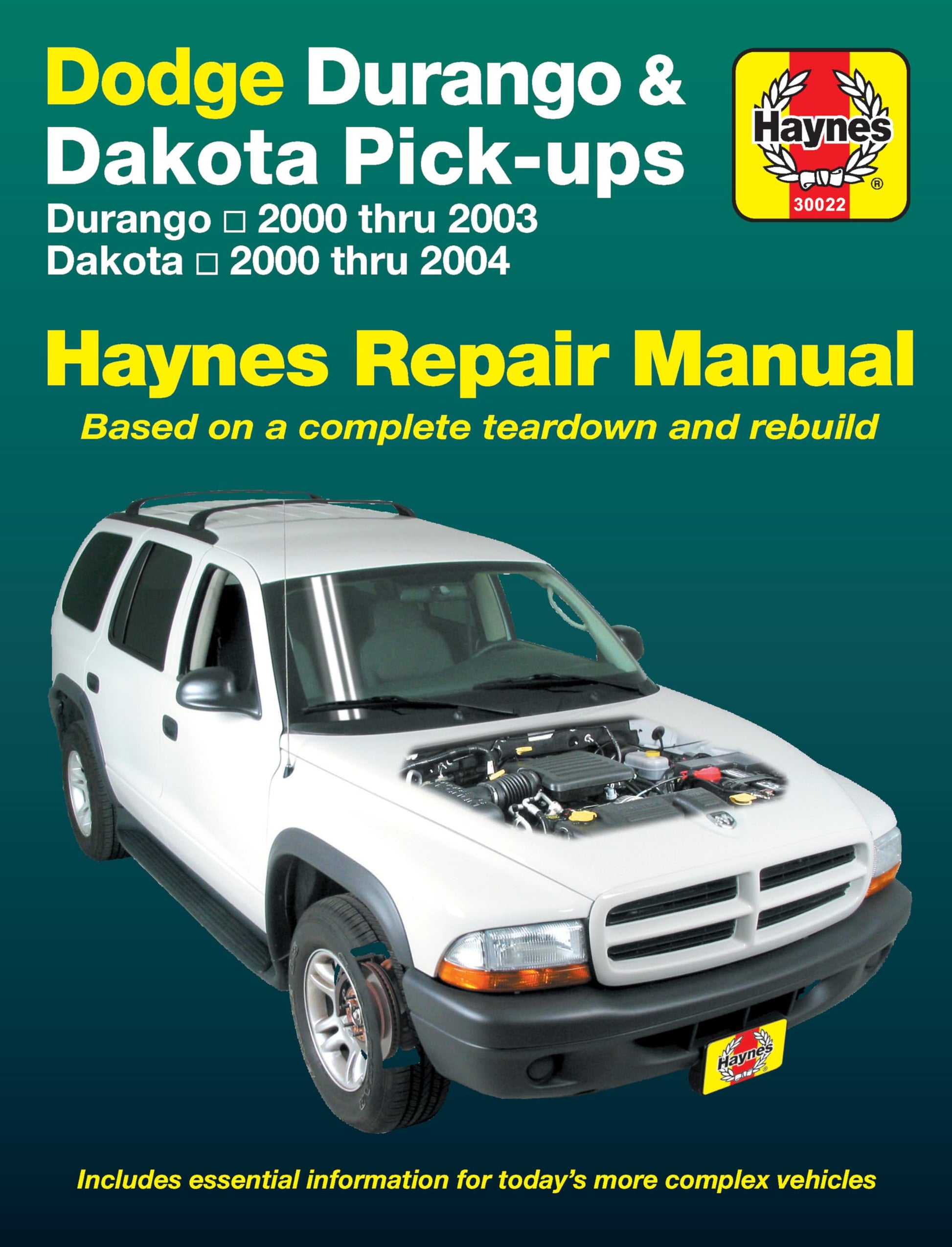 Dodge Durango 2000 thru 2003 & Dakota 2000 thru 2004 Pick-Ups Haynes Repair Manual The Happy Book Stack