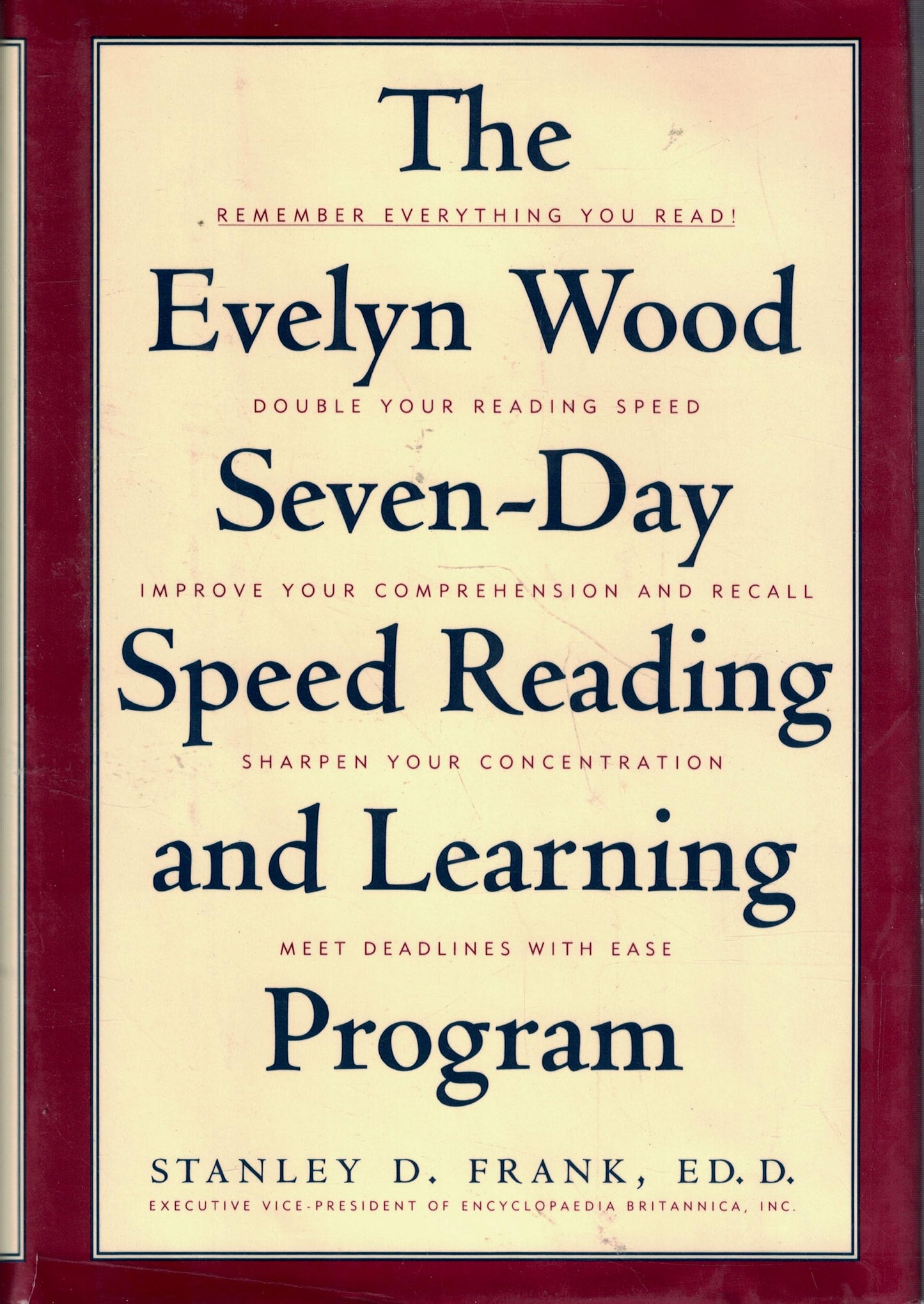 The Evelyn Wood Seven-Day Speed Reading and Learning Program The Happy Book Stack