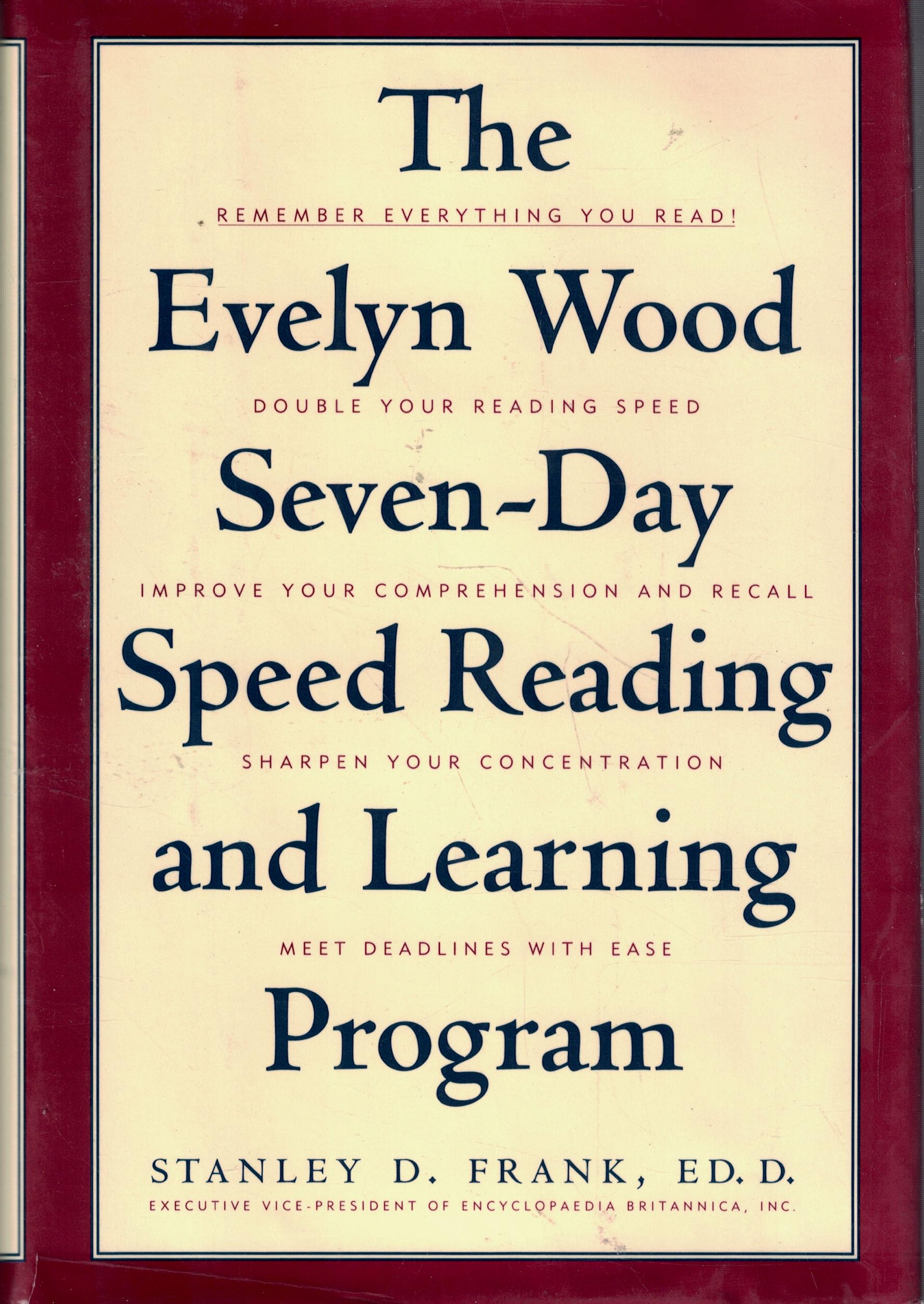 The Evelyn Wood Seven-Day Speed Reading and Learning Program The Happy Book Stack