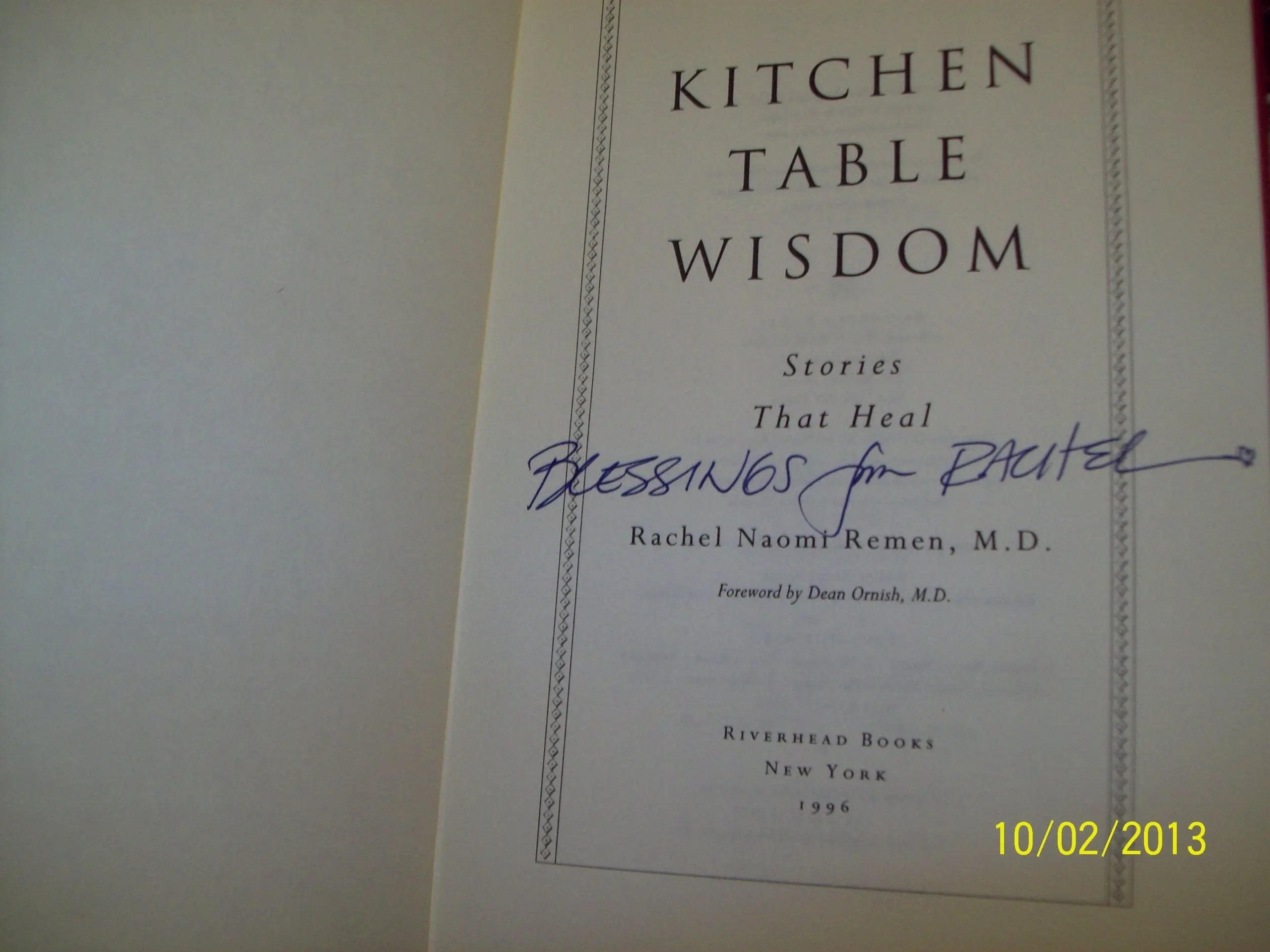 Kitchen Table Wisdom – The Happy Book Stack