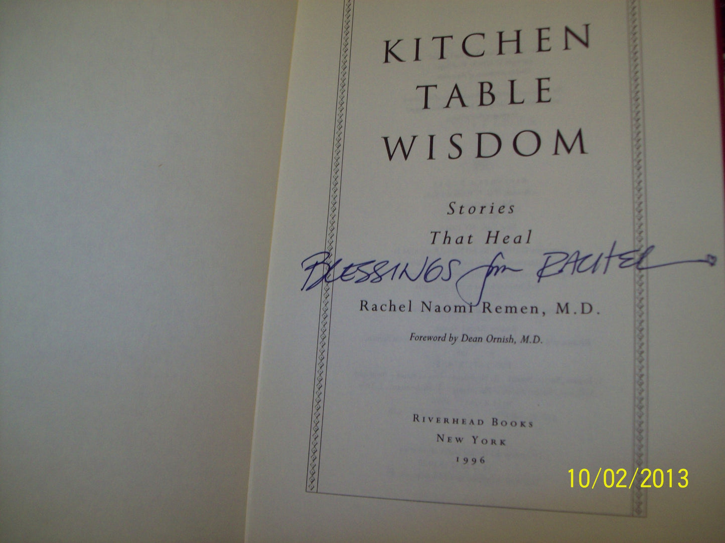 Kitchen Table Wisdom - 8543