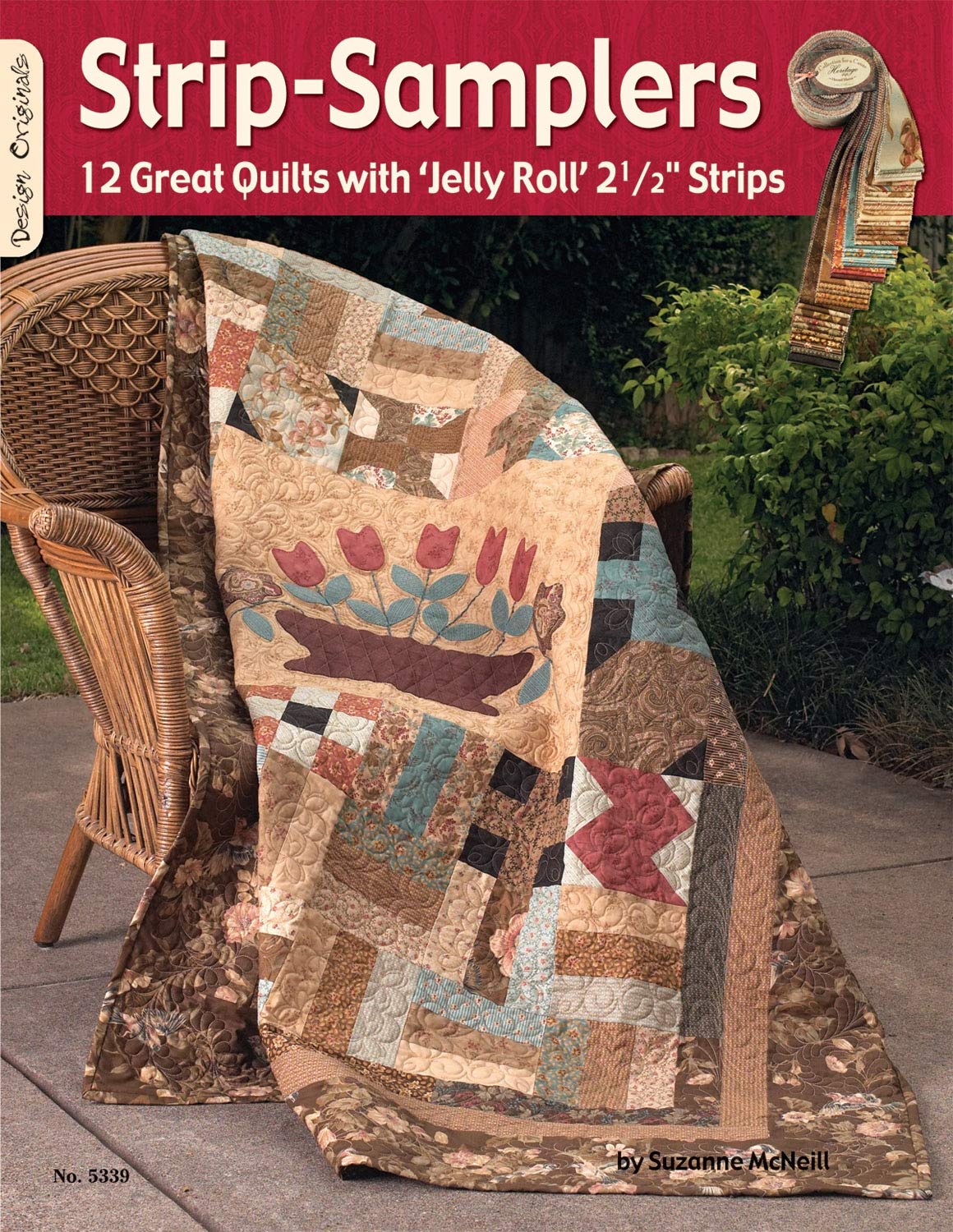Strip-Samplers: 12 Great Quilts with 'Jelly Roll' 2 1/2" Strips (Design Originals) Use Up Your Stash; Instructions, Assembly Diagrams, Yardage, and Quilting Designs that Work with Any Color Palette - 4253
