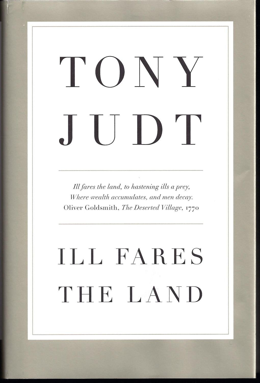 Ill Fares the Land The Happy Book Stack