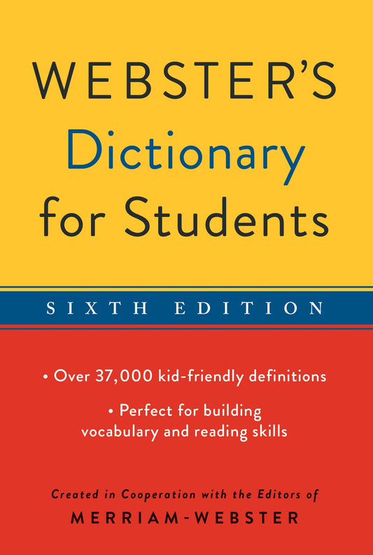 Federal Street Press Webster's Dictionary for Students, Sixth Edition, Newest Edition The Happy Book Stack